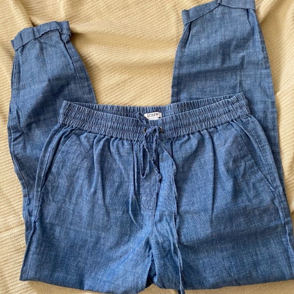J Crew spring drawstring pants - Picture 2 of 8